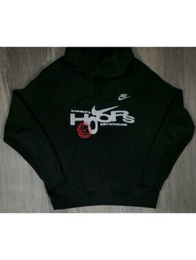 Nike Summer Hoops Showcase Hoodie Men’s M Black Pullover Swoosh LA #14